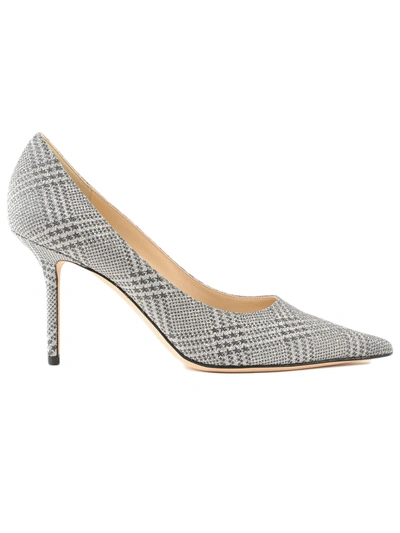 Shop Jimmy Choo Love 85 Pumps In Silver