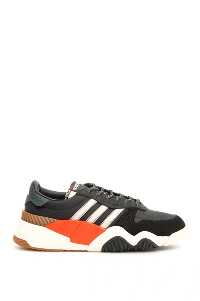 Shop Adidas Originals By Alexander Wang Aw Turnout Trainers In Black White Orang (black)