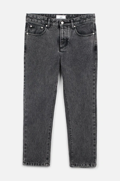Shop Ami Alexandre Mattiussi Cropped Jeans In Black
