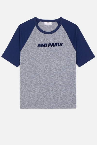 Shop Ami Alexandre Mattiussi T-shirt In Blue