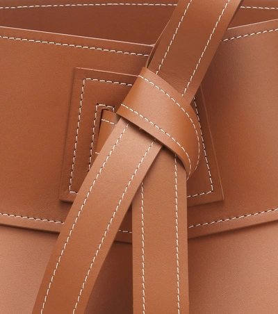Shop Loewe Leather Corset Belt In Brown
