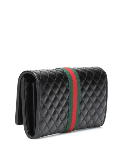 Shop Gucci Double G Leather Wallet In Black