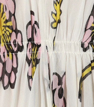 Shop Diane Von Furstenberg Printed Silk Minidress In White