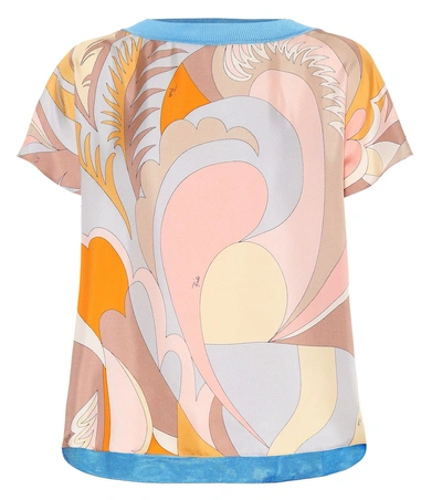 Shop Emilio Pucci Printed Top In Multicoloured