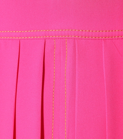 Shop Roksanda Silk Crêpe Midi Dress In Pink