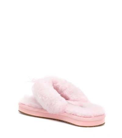 Shop Ugg Fluff Flip Flop Iii Slippers In Pink