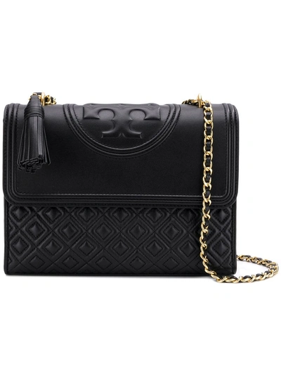 Shop Tory Burch Fleming Shoulder Bag - Black