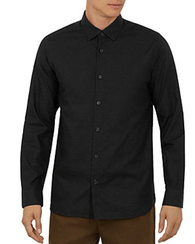 Shop Ted Baker Shadwel Slim Fit Button-down Shirt In Black