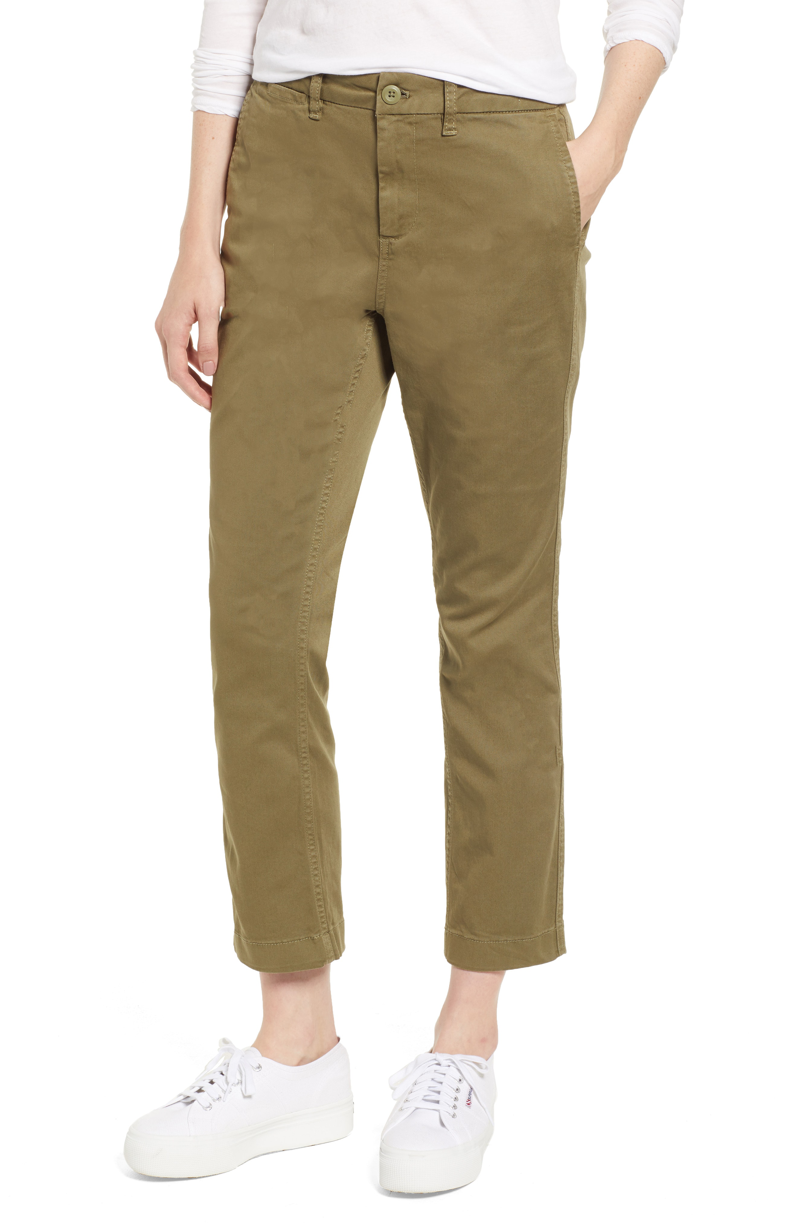 j crew high rise slim boy chino