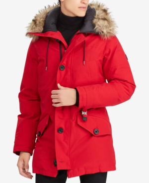 ralph lauren red parka