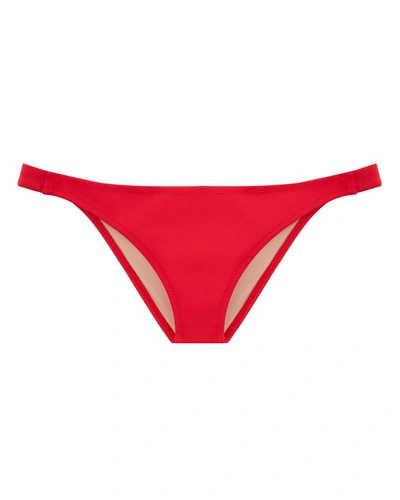 Shop Evarae Nephele Skinny Bikini Bottom In Red