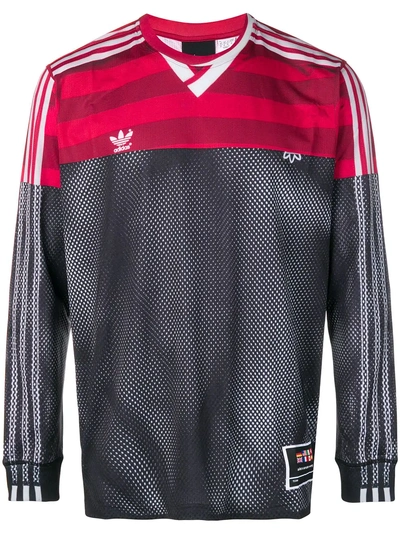 Shop Adidas Originals By Alexander Wang Sports Longsleeved Jersey - Grey