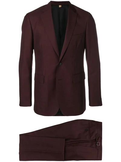 Shop Burberry Slim Fit Wool Mohair Silk Suit - Purple