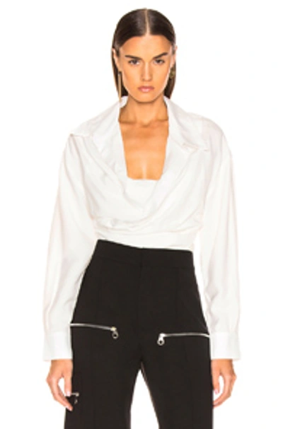 Shop Jacquemus Ourika Top In Off White