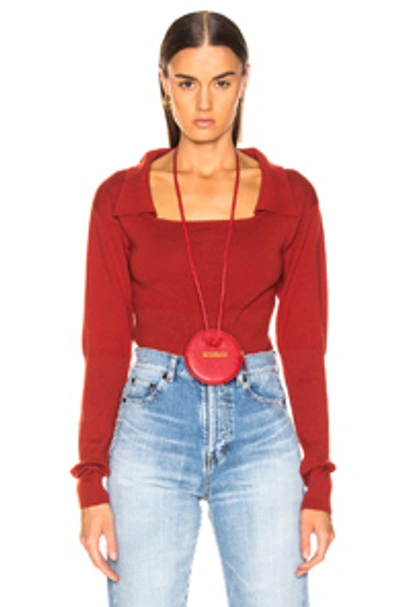 Shop Jacquemus Praio Sweater In Red
