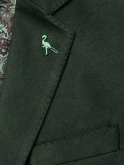 Shop Tailorbyrd Stretch-fit Notch Lapel Jacket In Forest