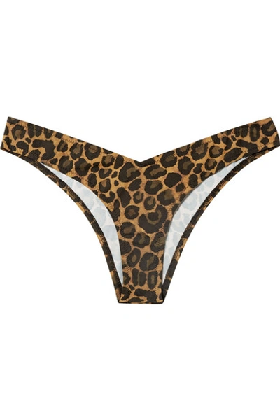 Shop Fisch Toiny Leopard-print Bikini Briefs In Leopard Print