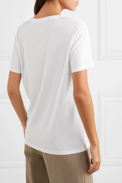 Shop Handvaerk Pima Cotton-jersey T-shirt In White