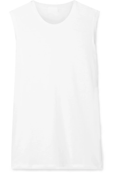 Shop Handvaerk Pima Cotton-jersey Tank In White