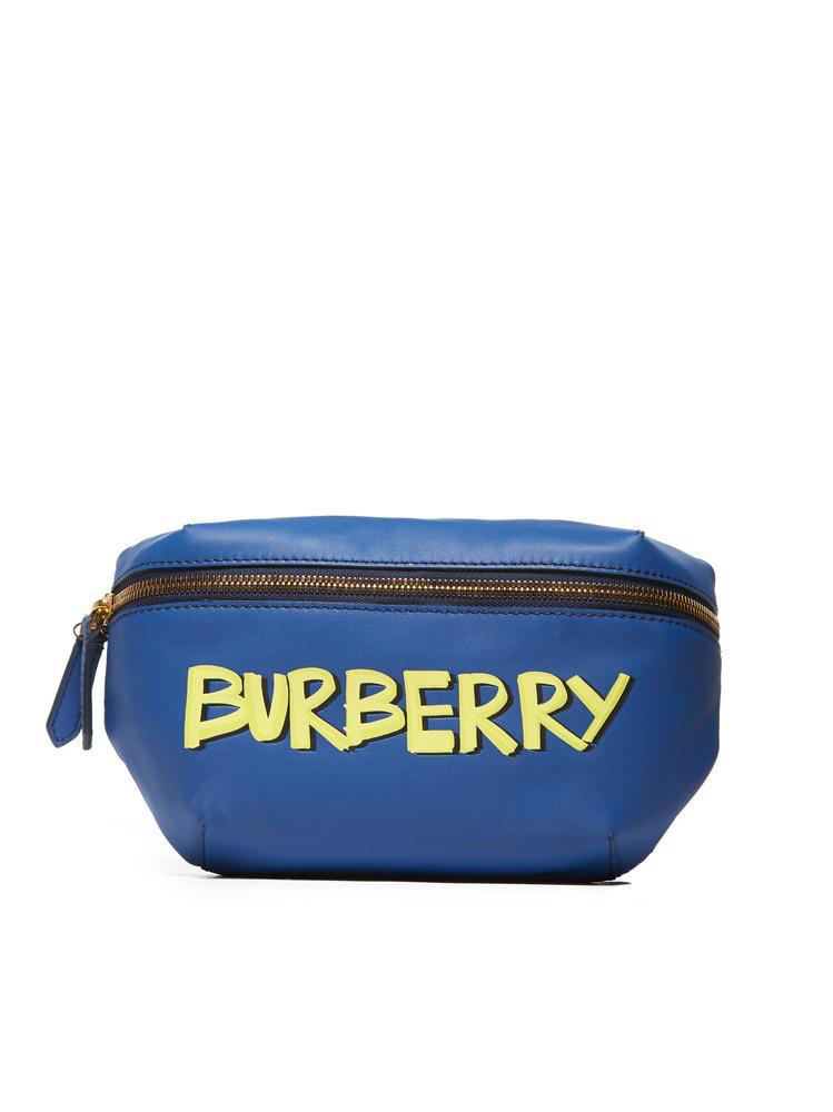 Burberry Graffiti Belt Bag In Blue 