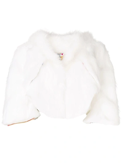 Shop Liska Odet Cropped Jacket - White