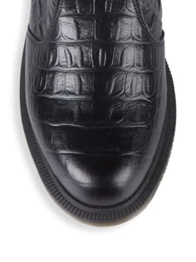 Shop Dr. Martens' Flora Embossed Chelsea Boots In Black
