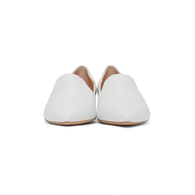 Shop Nicholas Kirkwood White Casati Pearl Loafers In W02 White