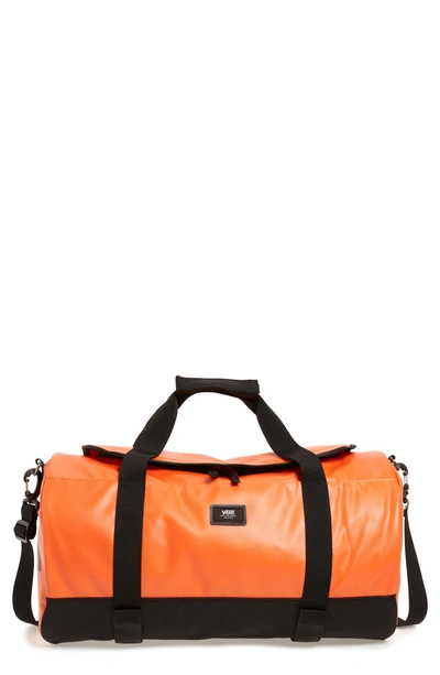 Vans Grind Skate Water Resistant Duffel Bag In Space Orange | ModeSens