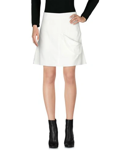 Shop Jw Anderson Mini Skirt In Ivory