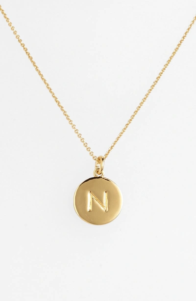 Shop Kate Spade One In A Million Initial Pendant Necklace In N- Gold
