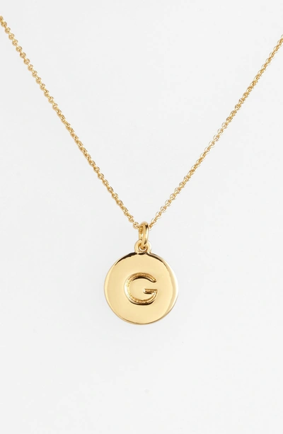 Shop Kate Spade One In A Million Initial Pendant Necklace In G- Gold