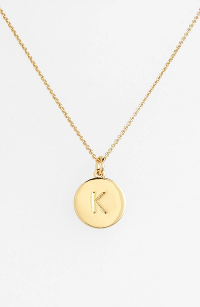 Shop Kate Spade One In A Million Initial Pendant Necklace In K- Gold