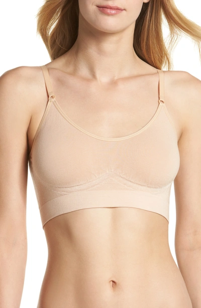 Shop Yummie Convertible Scoop Neck Bralette In Frappe