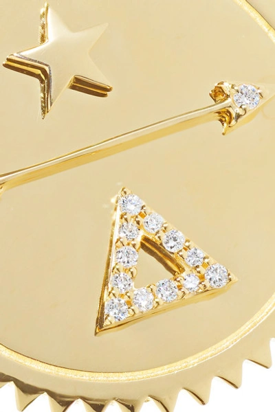 Shop Foundrae Dream 18-karat Gold Diamond Pendant