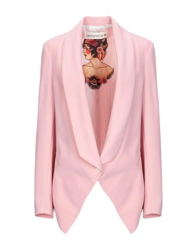 Shop Shirtaporter Blazer In Pink