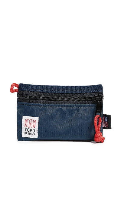 Shop Topo Designs Micro Accessory Bag In Navy