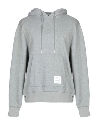 Shop Thom Browne Hooded Sweatshirt In Grey