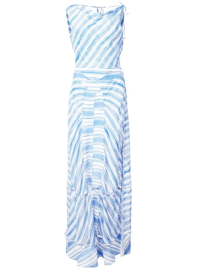 Shop Altuzarra Striped Maxi Dress - Blue