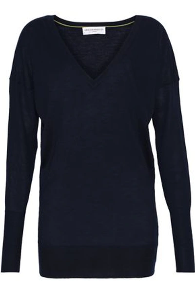 Shop Amanda Wakeley Woman Cashmere Sweater Midnight Blue