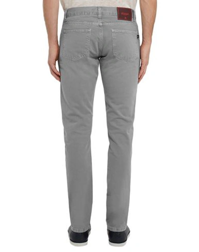 Shop Isaia Denim Pants In Light Grey