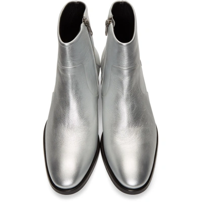 Shop Tiger Of Sweden Silver Ziggy Boots In Tn8 Nickel