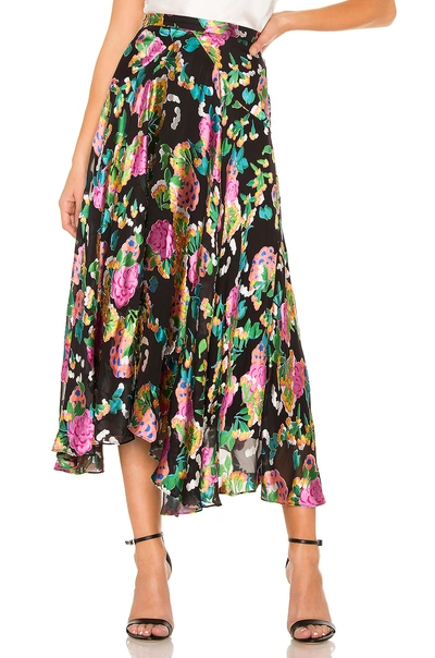 Shop Saloni Ida B Skirt In Hydrangea