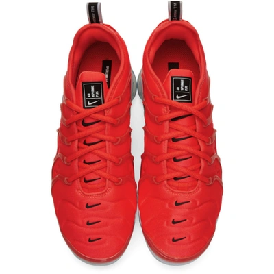 Shop Nike Red Air Vapormax Plus Sneakers