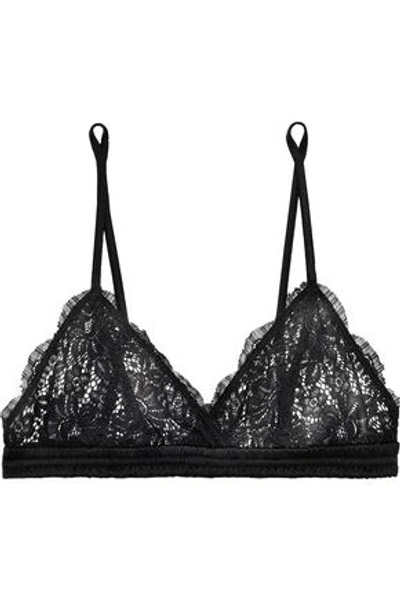 Shop Alix Woman Lace Soft-cup Triangle Bra Black