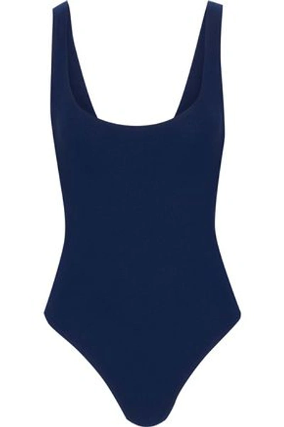 Shop Alix Woman Mott Stretch-jersey Bodysuit Midnight Blue