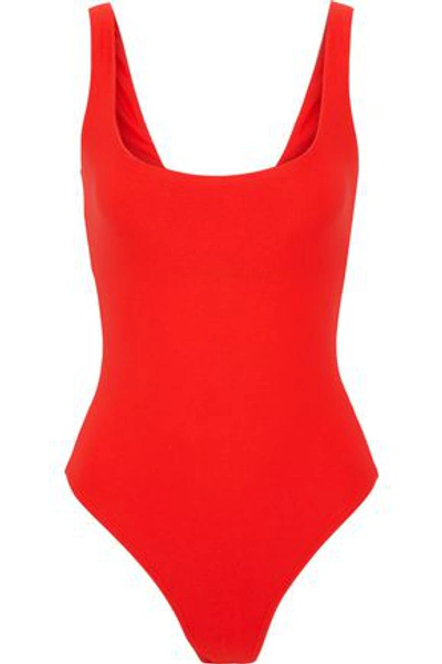 Shop Alix Woman Mott Stretch-jersey Bodysuit Red