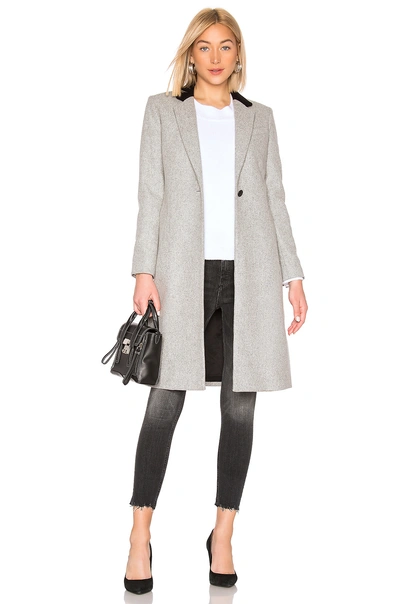 Shop Rag & Bone Daine Coat In Light Heather Grey