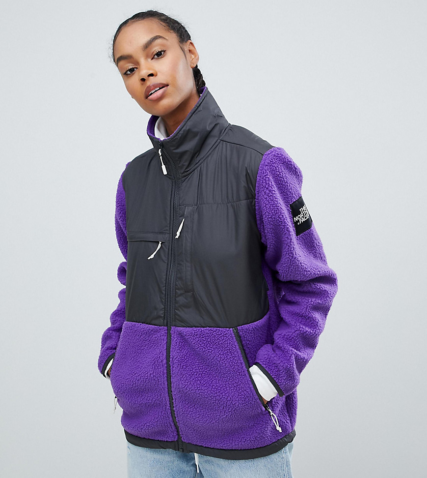 the north face denali fleece in purple