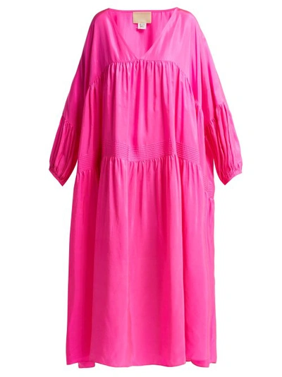 Anaak Airi Gypsy Silk Dress In Pink ModeSens