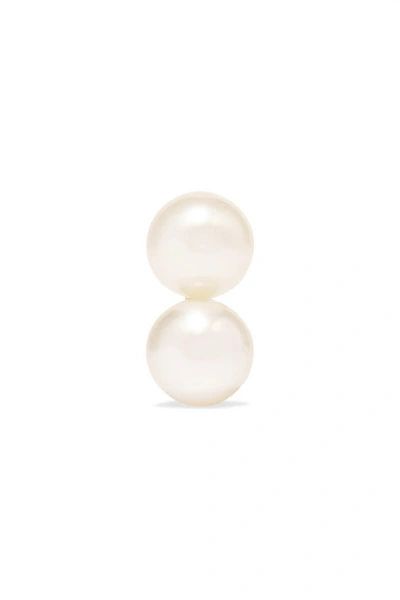 Shop Jemma Wynne 18-karat Gold Pearl Earring
